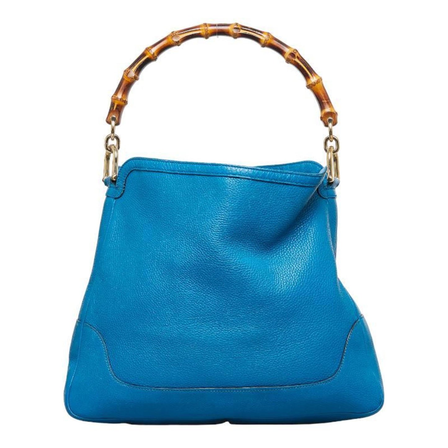 Luxury Gucci Bamboo Diana Handbag Shoulder Bag 282315 Blue Leather Ladies