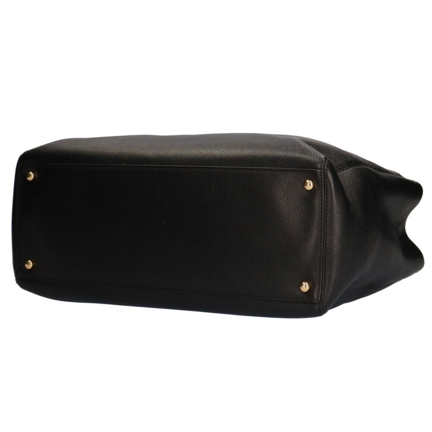 Luxury Chanel executive shoulder bag leather black ladies