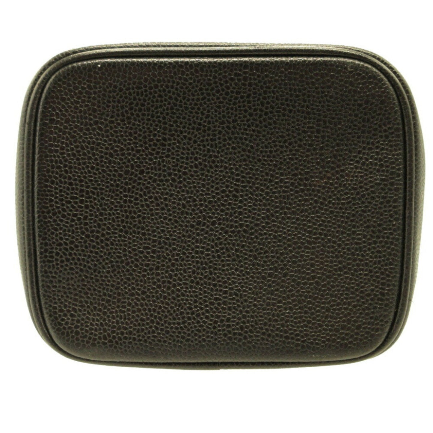 Luxury Chanel 4th series caviar skin black vanity bag