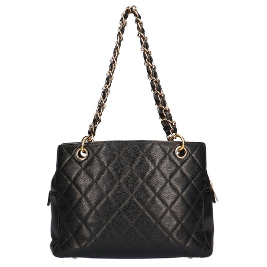 Luxury Chanel chain matelasse handbag caviar skin black ladies