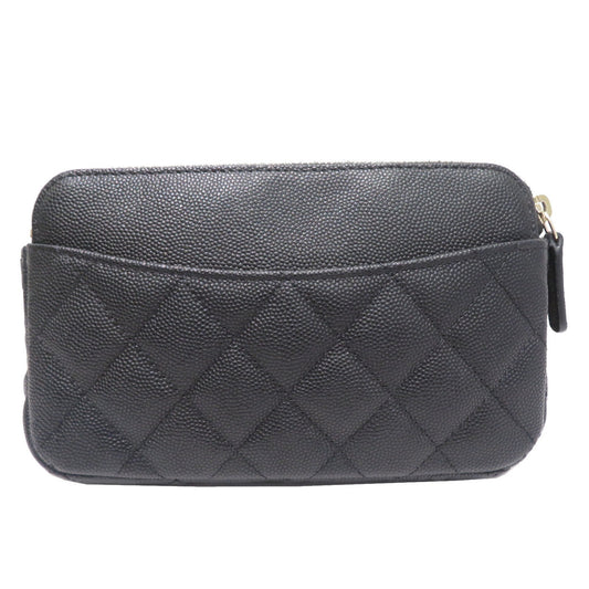 Luxury Chanel Chain AP2096 Shoulder Bag Black SG Hardware Caviar Skin Ladies