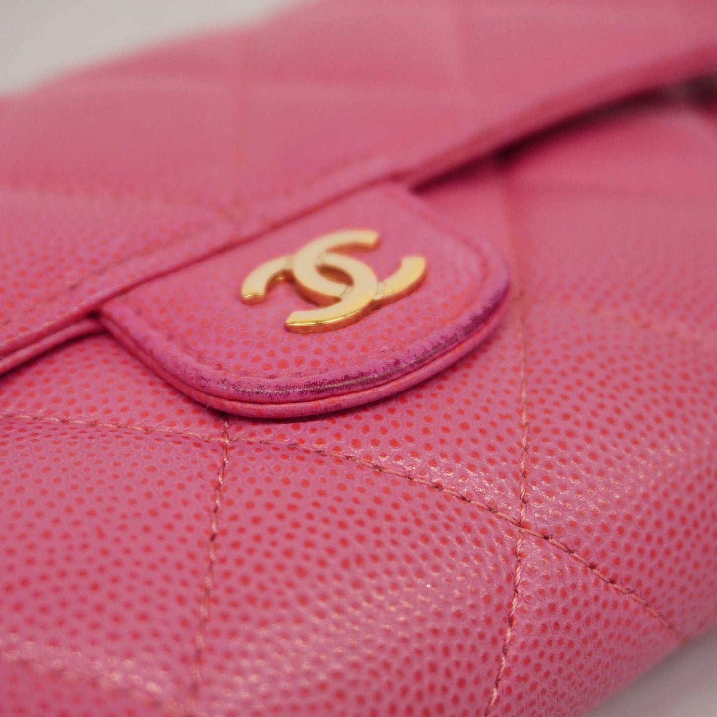 CHANEL  Matelasse Gold Hardware Women's Caviar Leather Caviar Leather