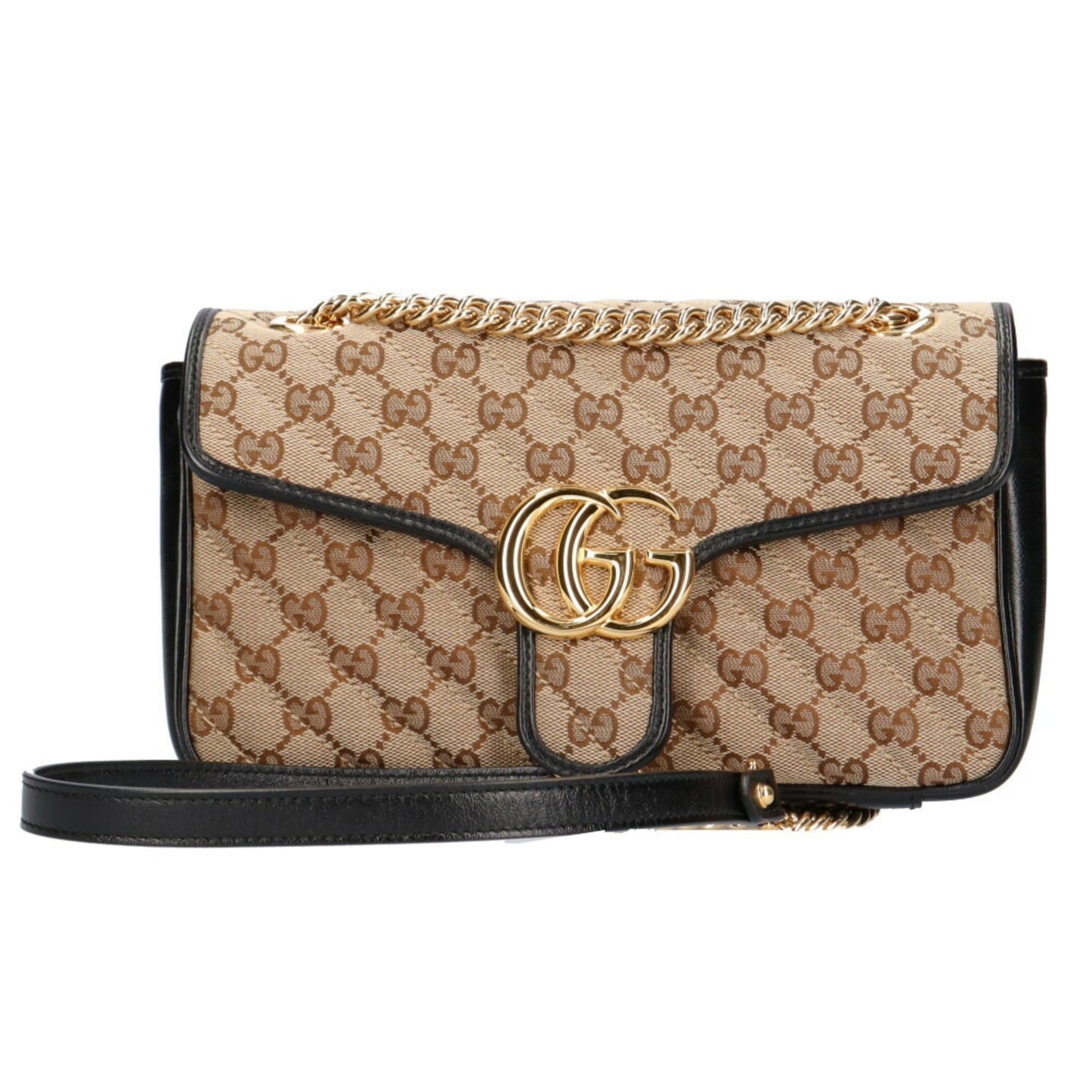 Luxury Gucci GG Marmont shoulder bag canvas ladies