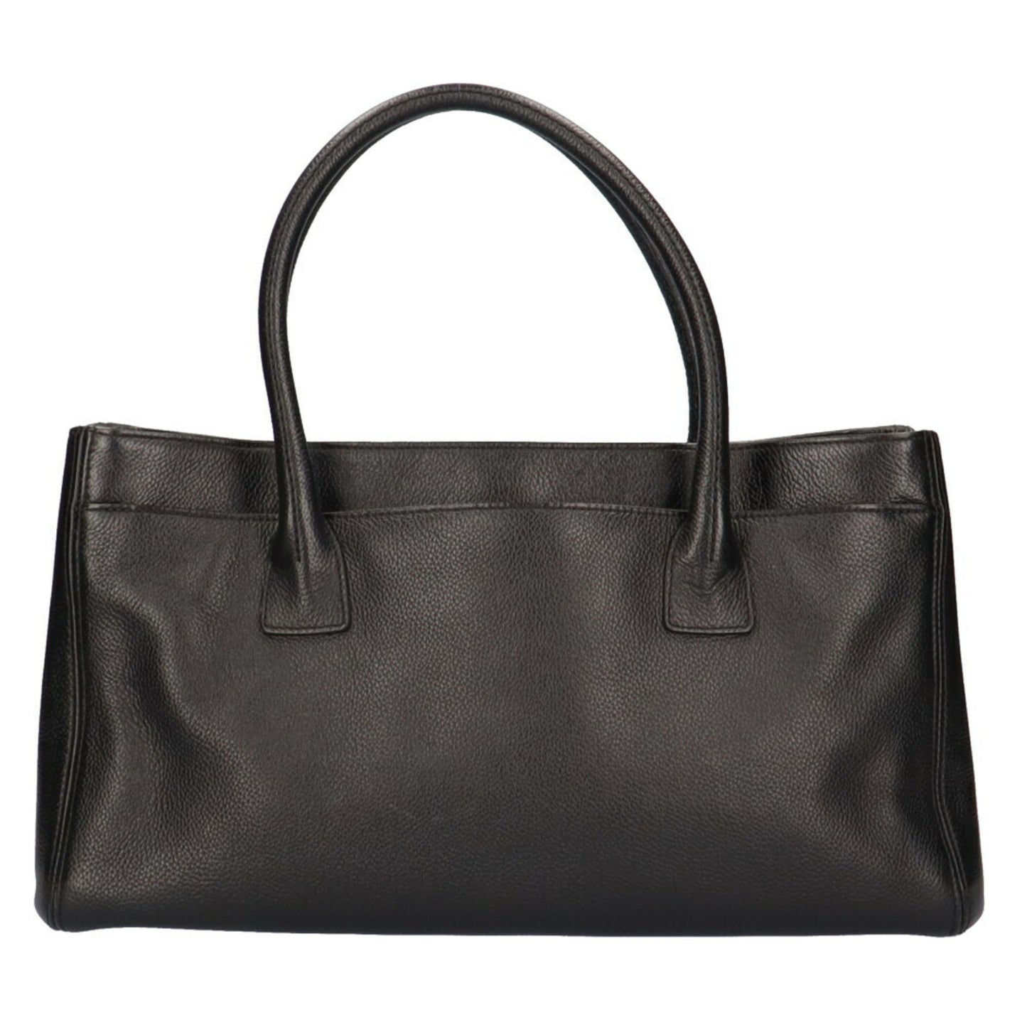 Luxury Chanel executive tote bag calf black ladies