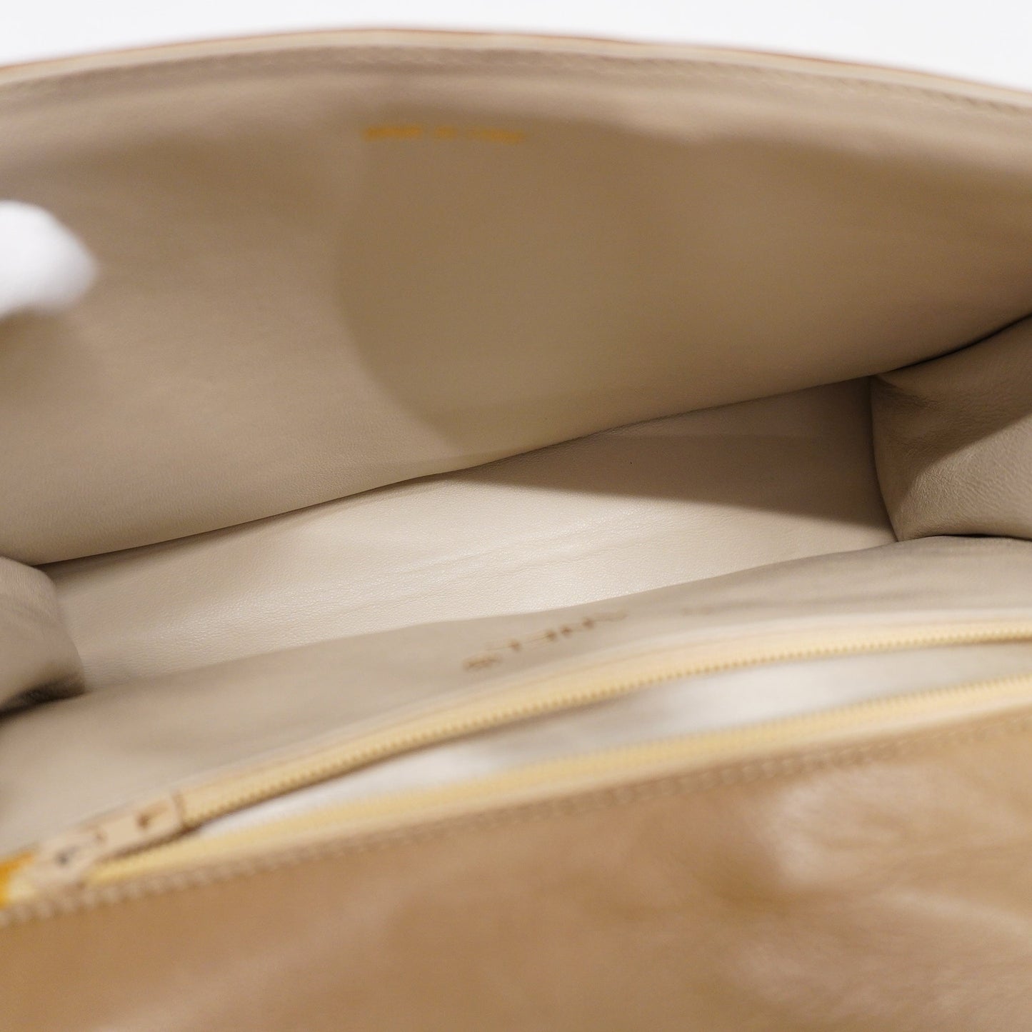 CHANELAuth  Matelasse Chain Shoulder Lambskin Women's Leather Shoulder Bag Beige