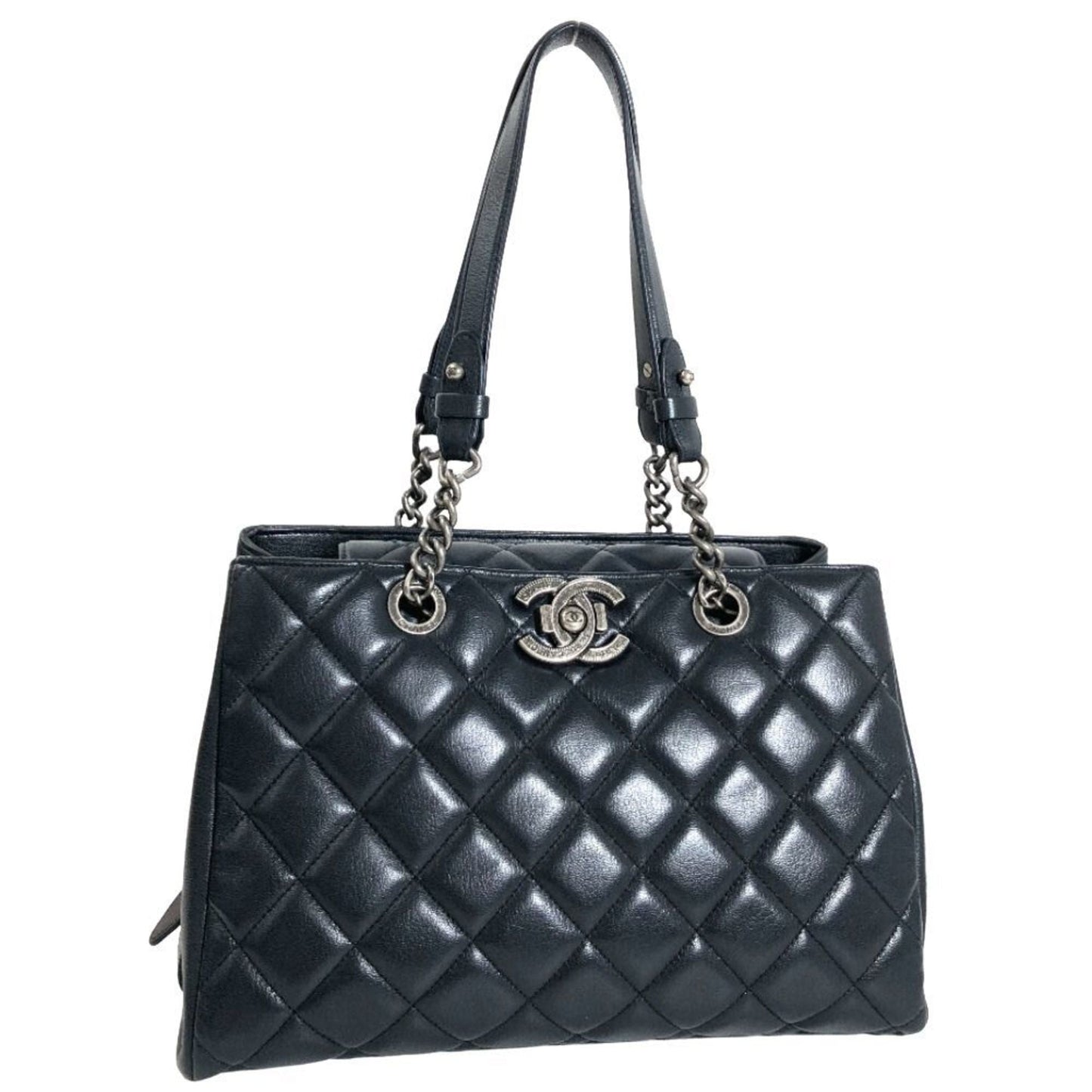Luxury Chanel Shoulder Bag Boy  Chain Calf Leather Black Women's