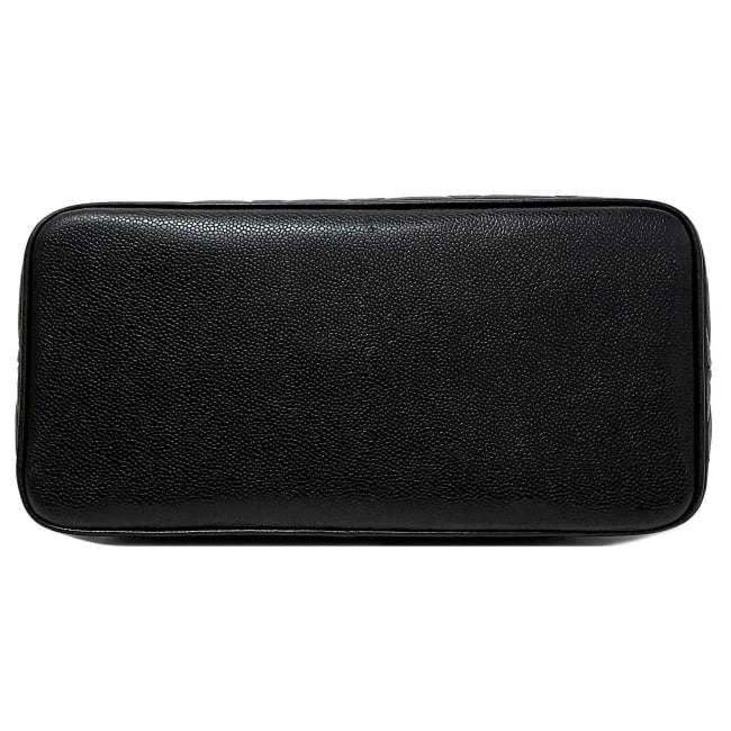 Luxury Chanel reprint tote black gold A01804 bag leather caviar skin No. 5  coco mark quilting stitch