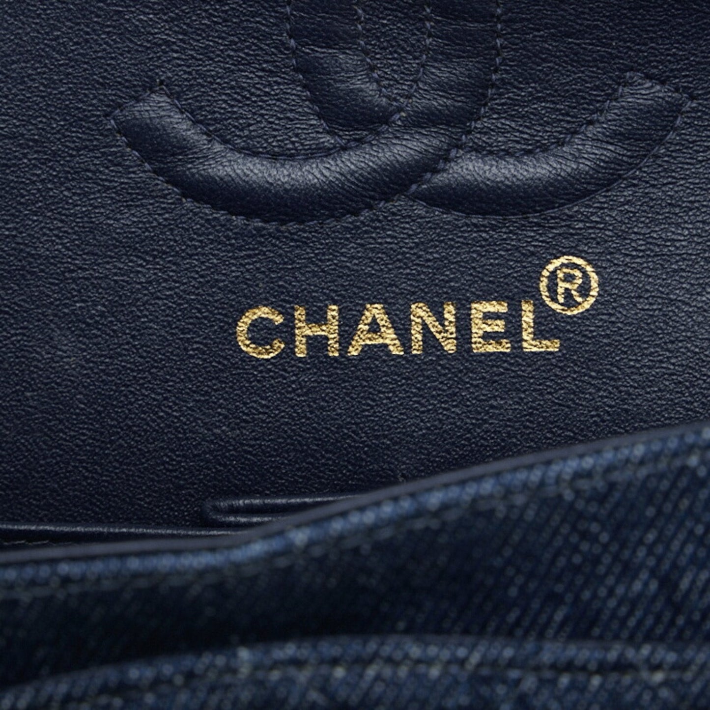 CHANEL matelasse 23 double flap chain shoulder bag blue ladies