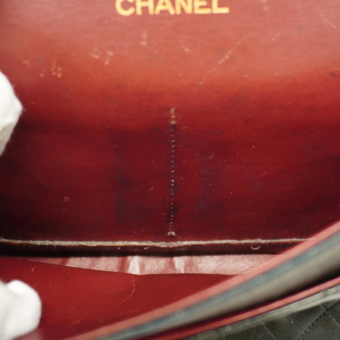 CHANEL  Matelasse W Flap W Chain Women's Leather Shoulder Bag Black