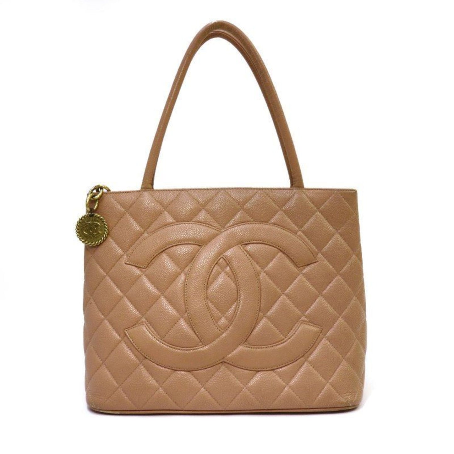 Luxury Chanel caviar skin reproduction tote handbag bag pink