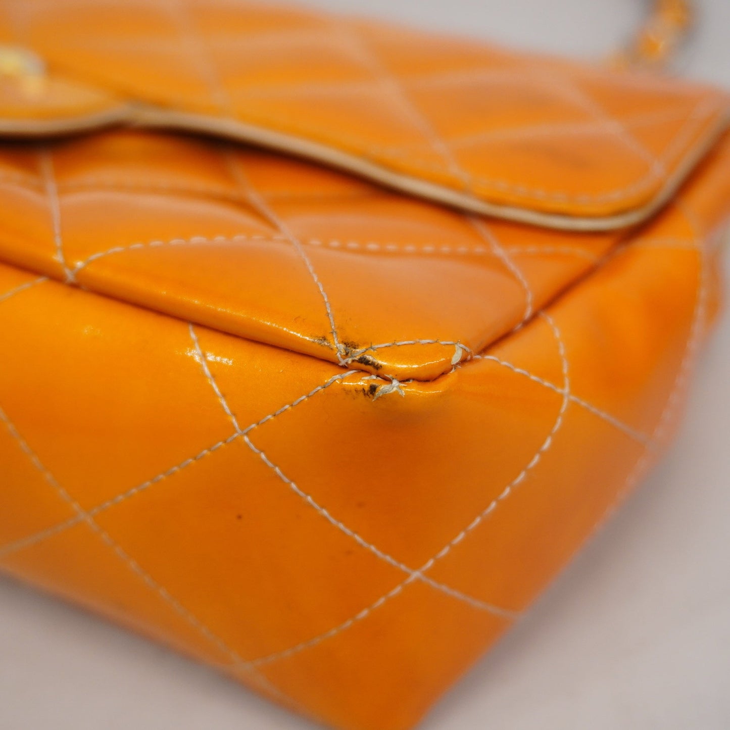 CHANEL  Matelasse Chain Shoulder Bag Lambskin Women's Patent Leather