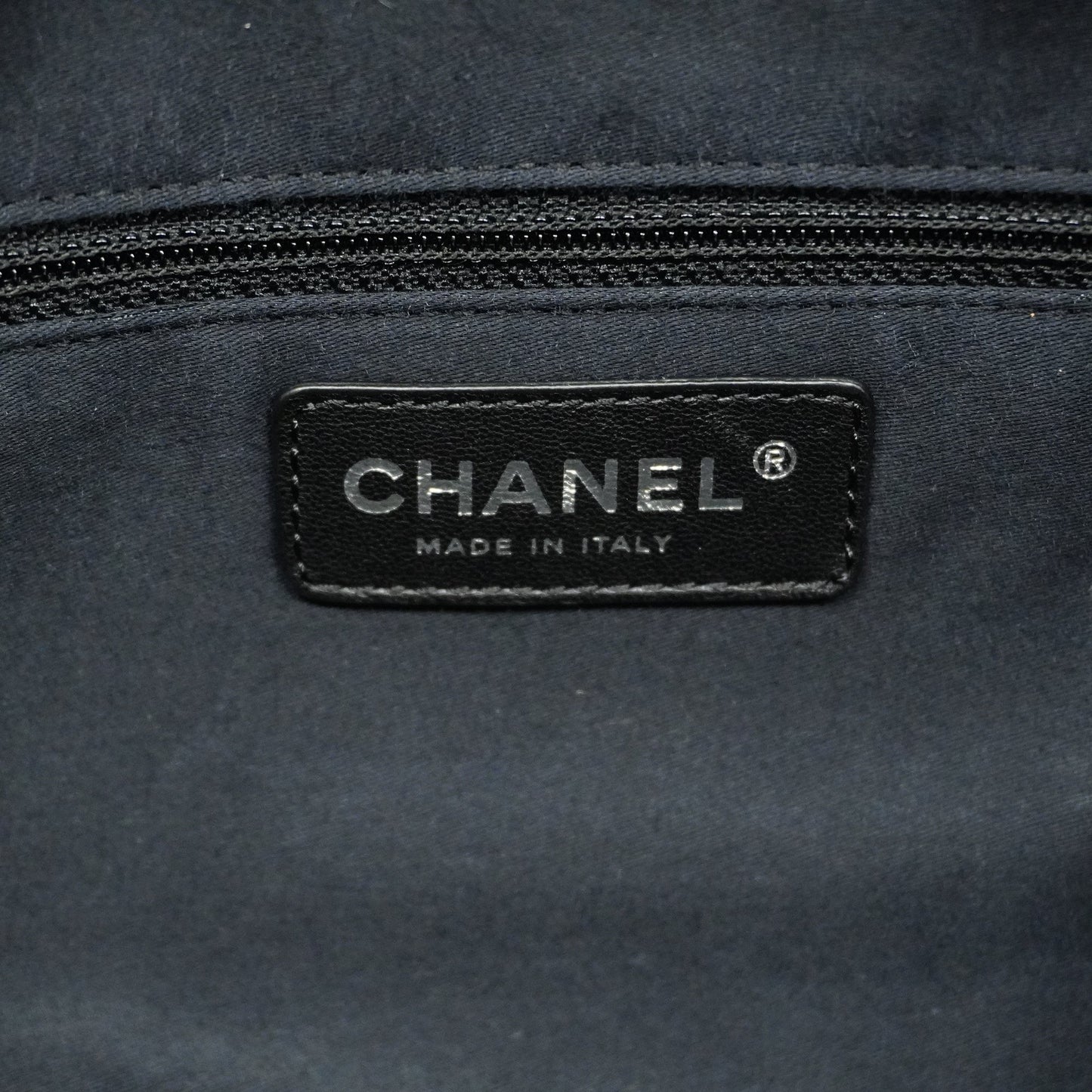 CHANEL  Matelasse Chain Shoulder Bag Women's Patent Leather Black