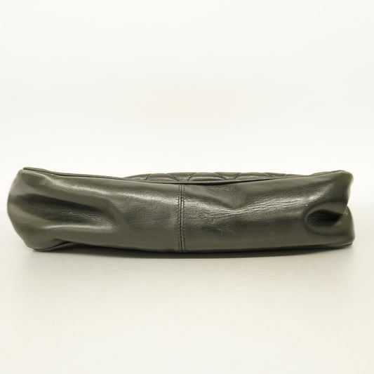 CHANEL  Matelasse Chain Shoulder Leather Shoulder Bag Black