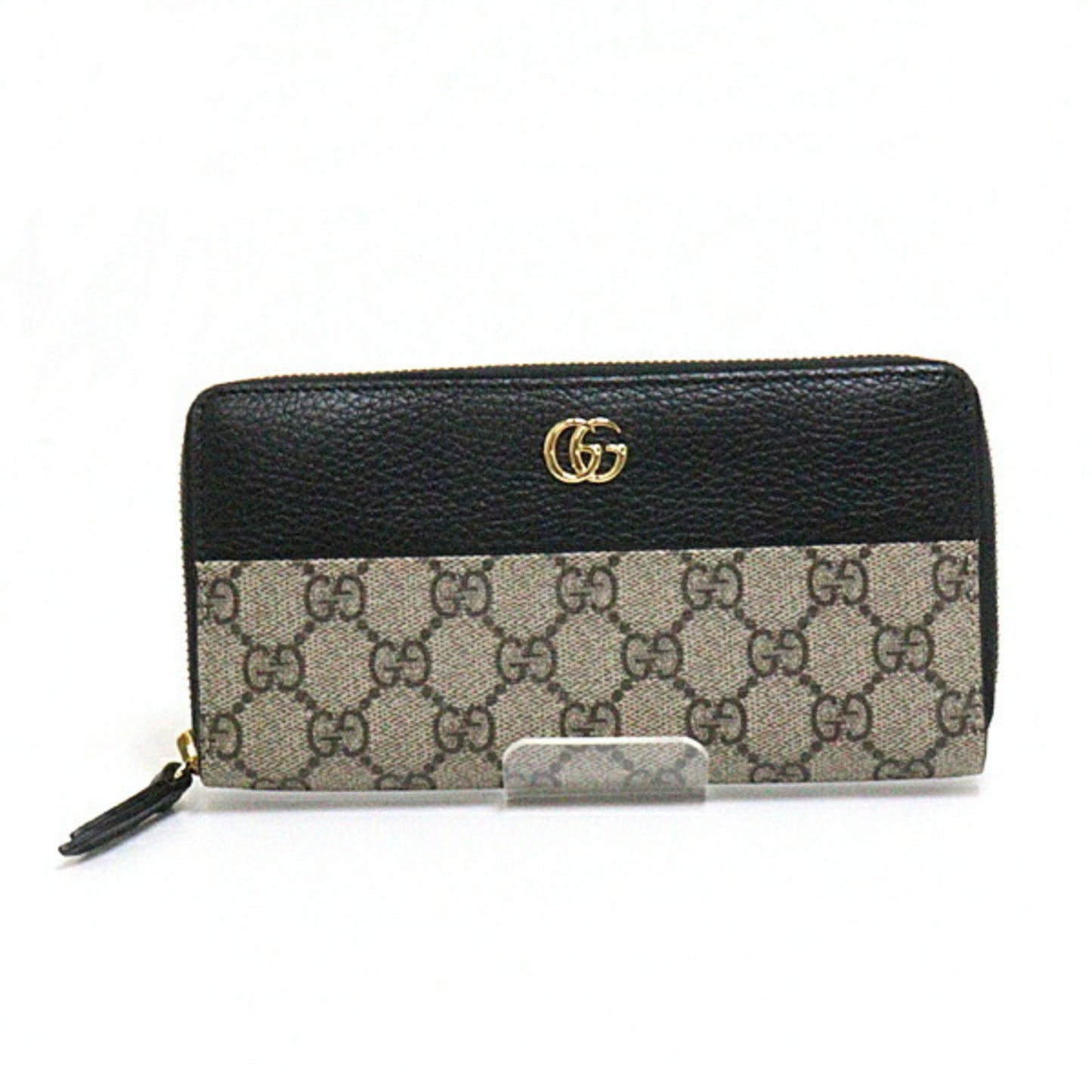 Luxury Gucci GG Marmont zip around round long wallet double G 456117 17WAG 1283