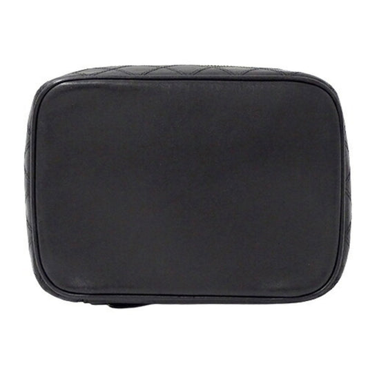 Luxury Chanel Bag Bicolore Women's Handbag Vanity Leather Black A01618