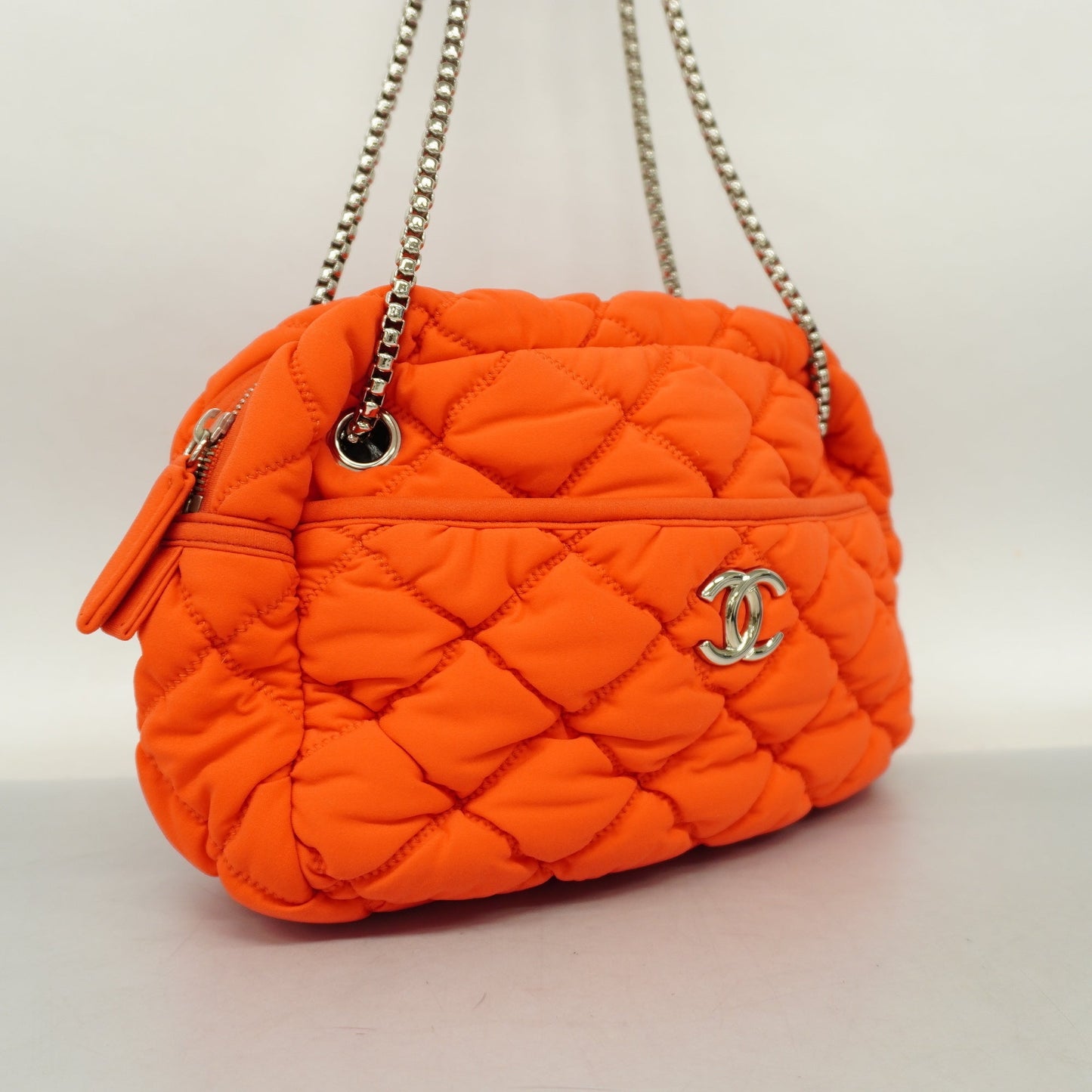 Luxury Chanel  Chain Shoulder Women's Nylon Shoulder Bag Orange
