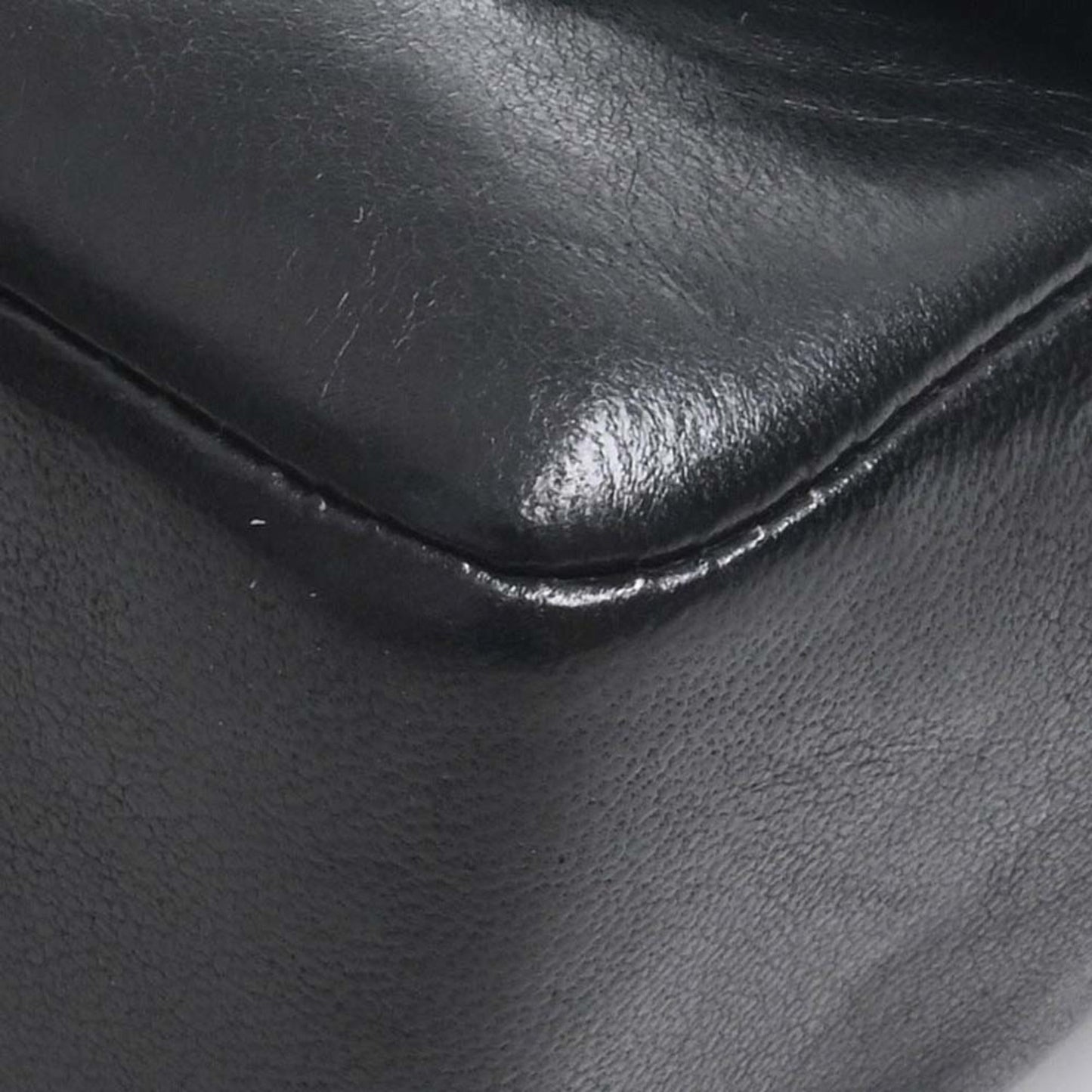 Luxury Chanel Lambskin Coco Mark Chain Shoulder Bag Black Ladies