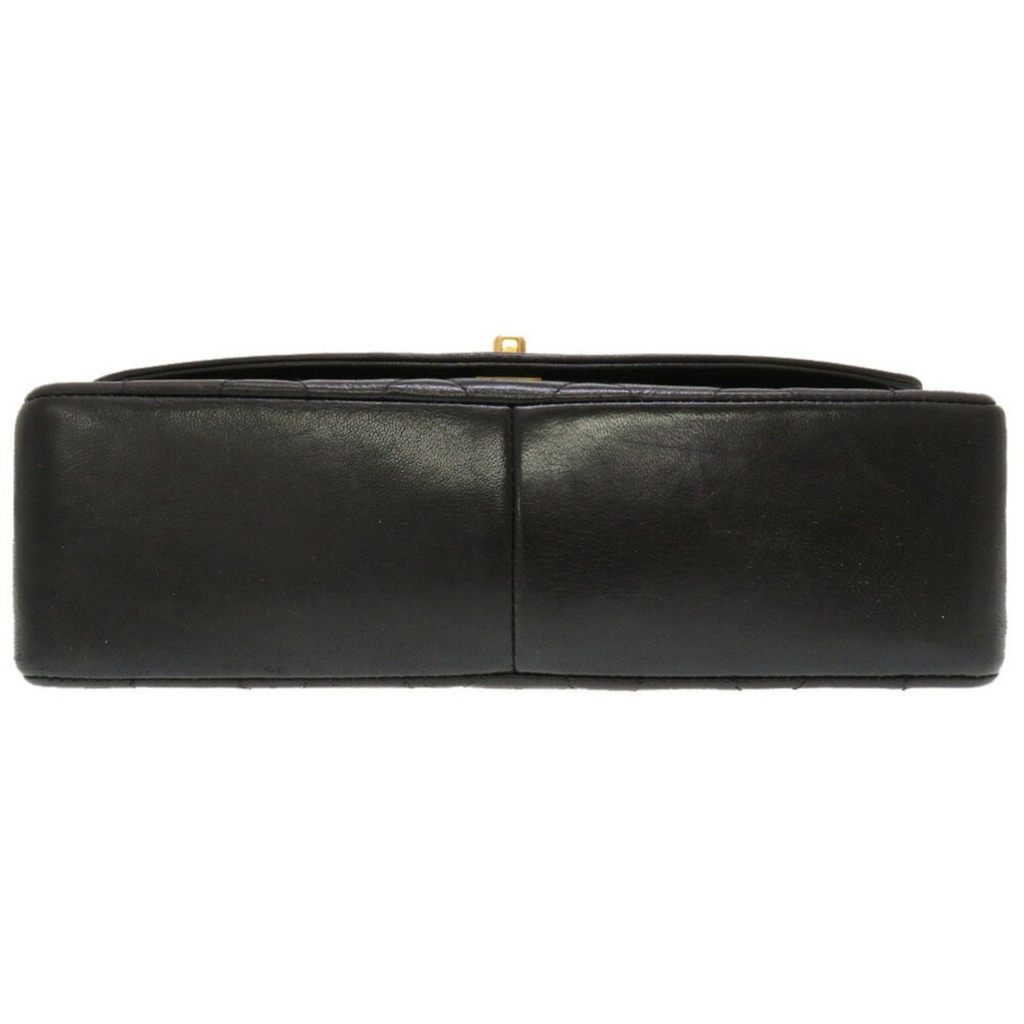Luxury Chanel Diana Matelasse 25 Lambskin Black Gold Chain Shoulder Bag Coco Mark