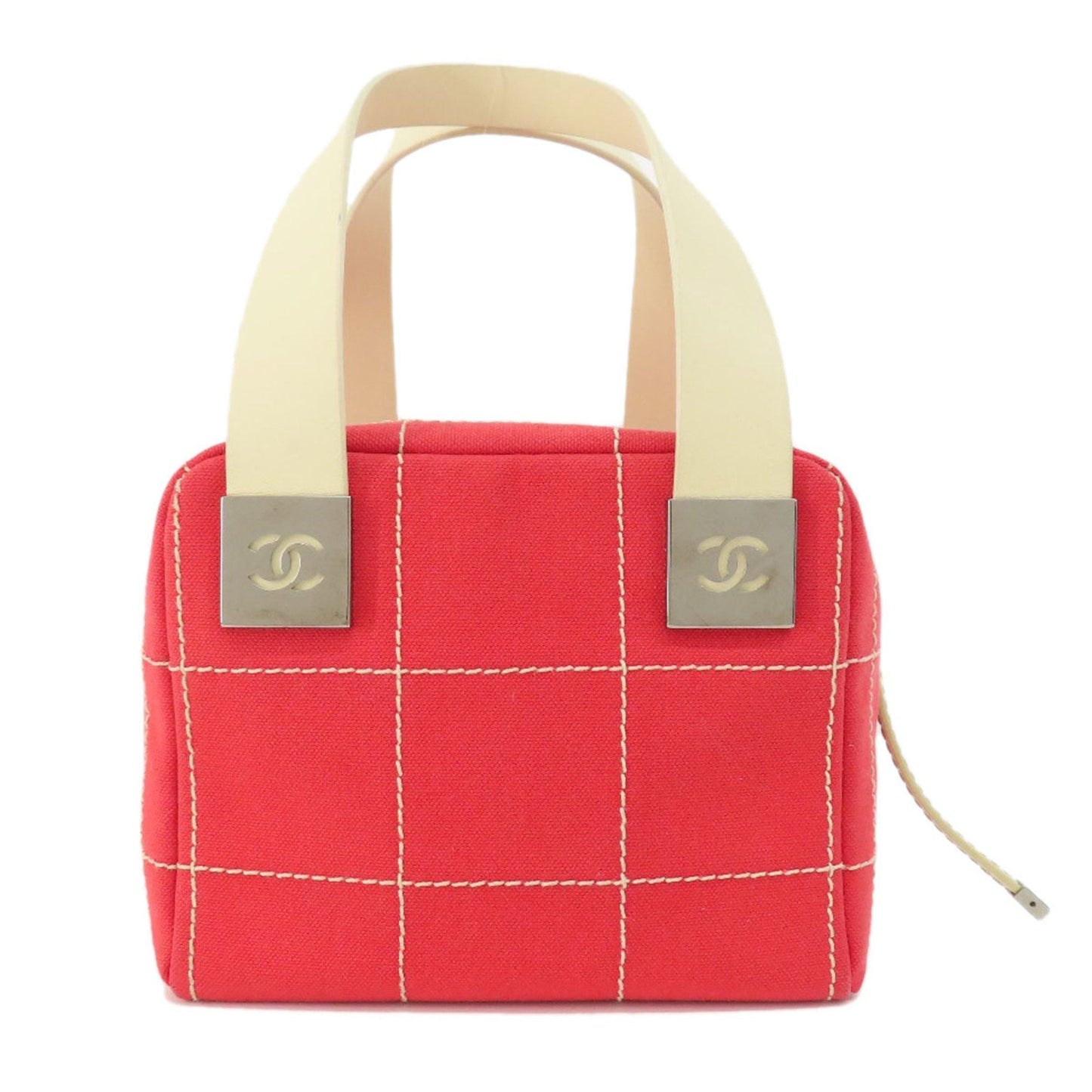 Luxury Chanel Chocolate Bar Coco Mark Handbag Canvas Ladies