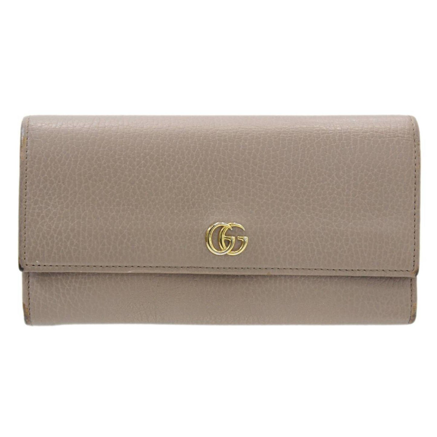 Luxury Gucci GG Marmont Leather Folio Long Wallet