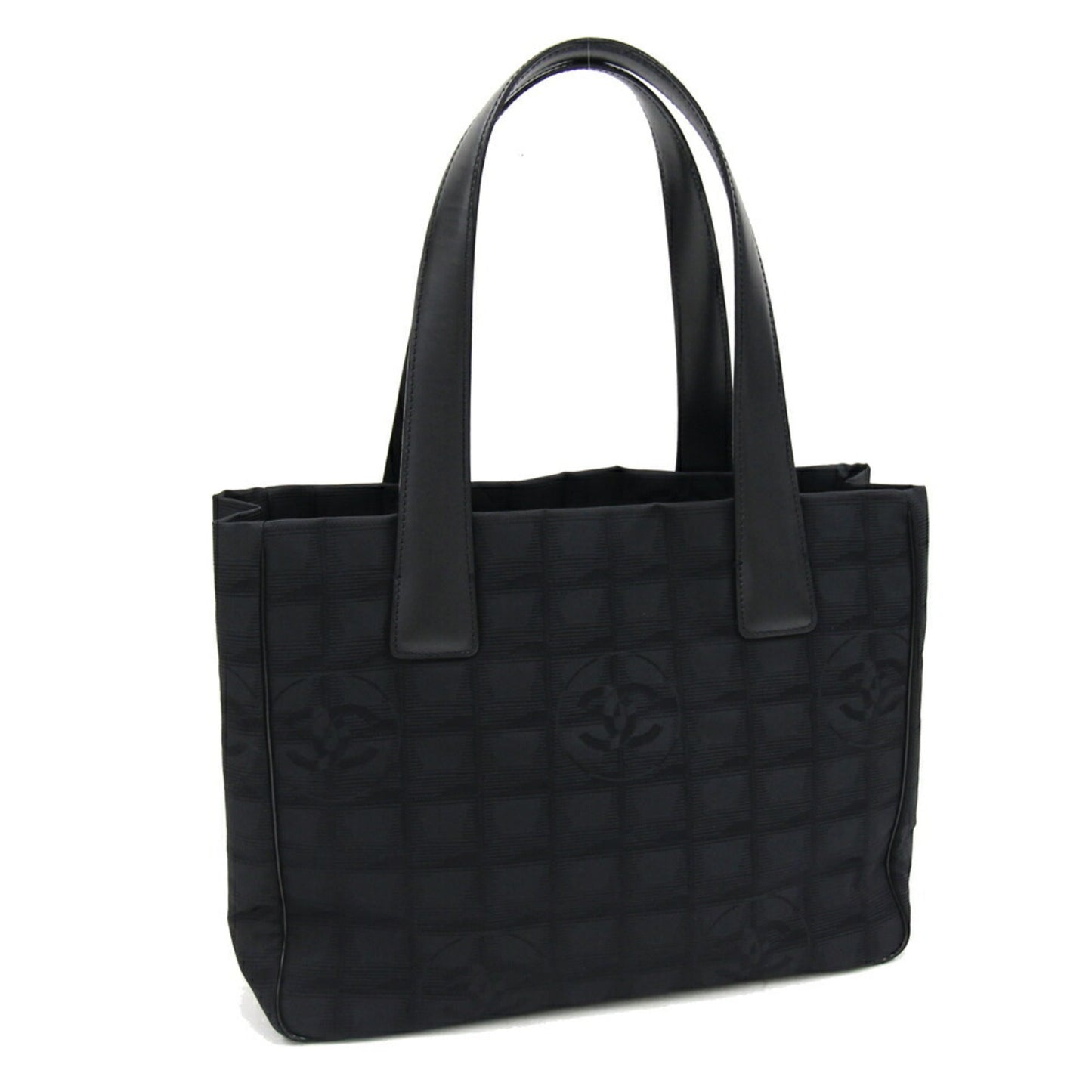 Luxury Chanel Tote Bag New Line PM A20457 Black Nylon Canvas Leather Ladies