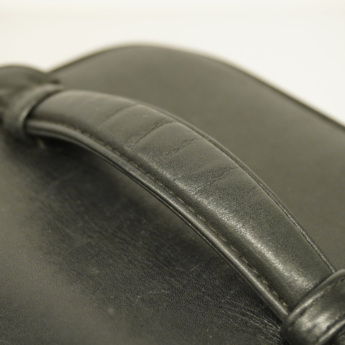 CHANEL  Bicolor Vanity Bag Women's Leather Vanity Bag Black