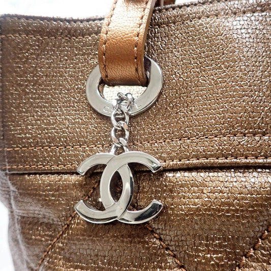 Luxury Chanel Paris Biarritz coated canvas hand tote bag