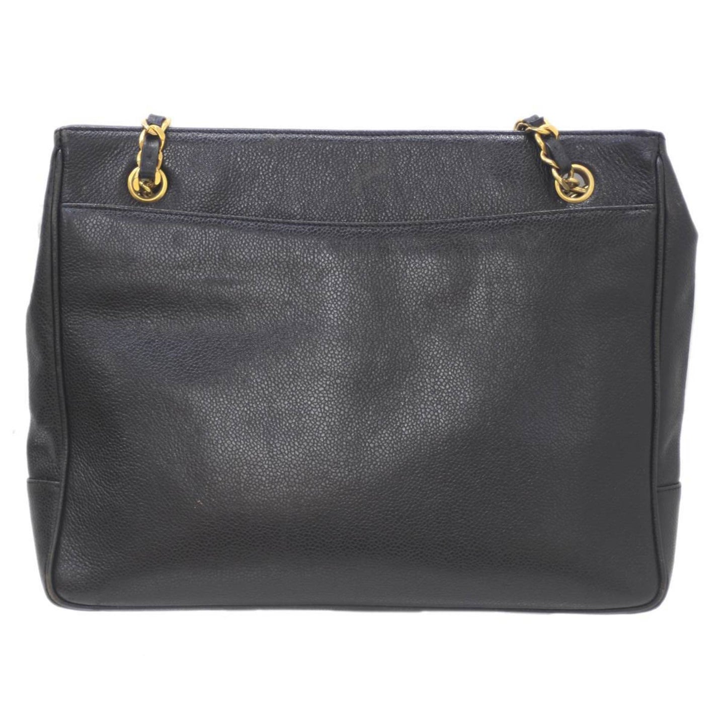 Luxury Chanel Coco Shoulder Bag Caviar Skin Chain Tote Black  Ladies KS