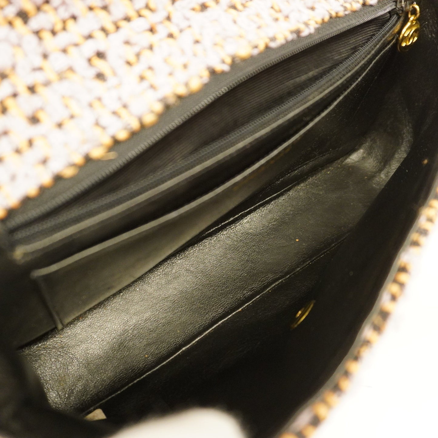 Luxury Chanel  Matelasse Parent-child Bag Women's Tweed Handbag Light Purple
