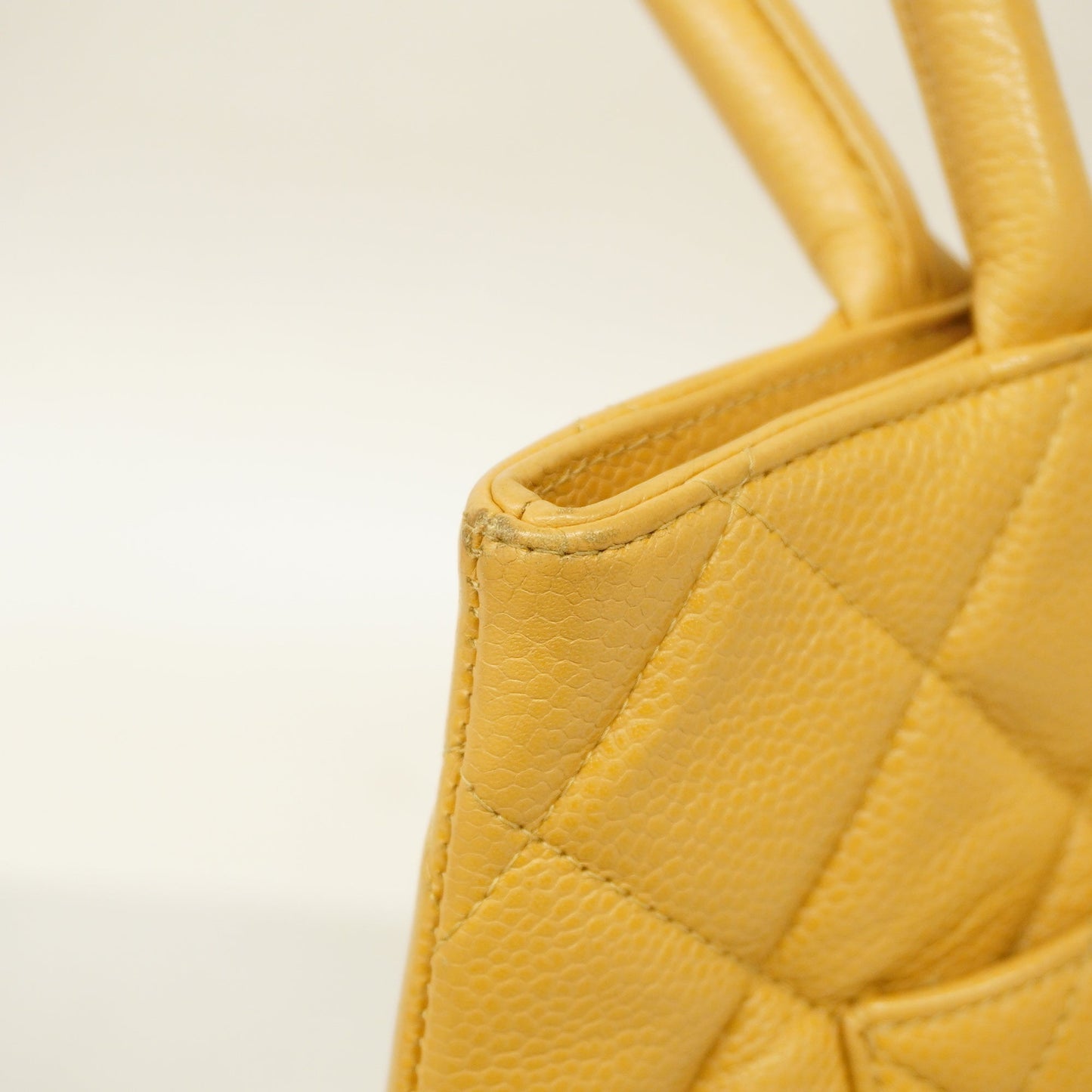 CHANEL  Reprint Tote Women's Caviar Leather Tote Bag Beige