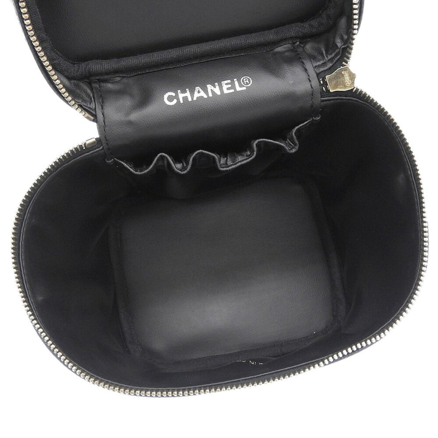 Luxury Chanel Coco Mark Vanity Bag Black No. 7 A01998