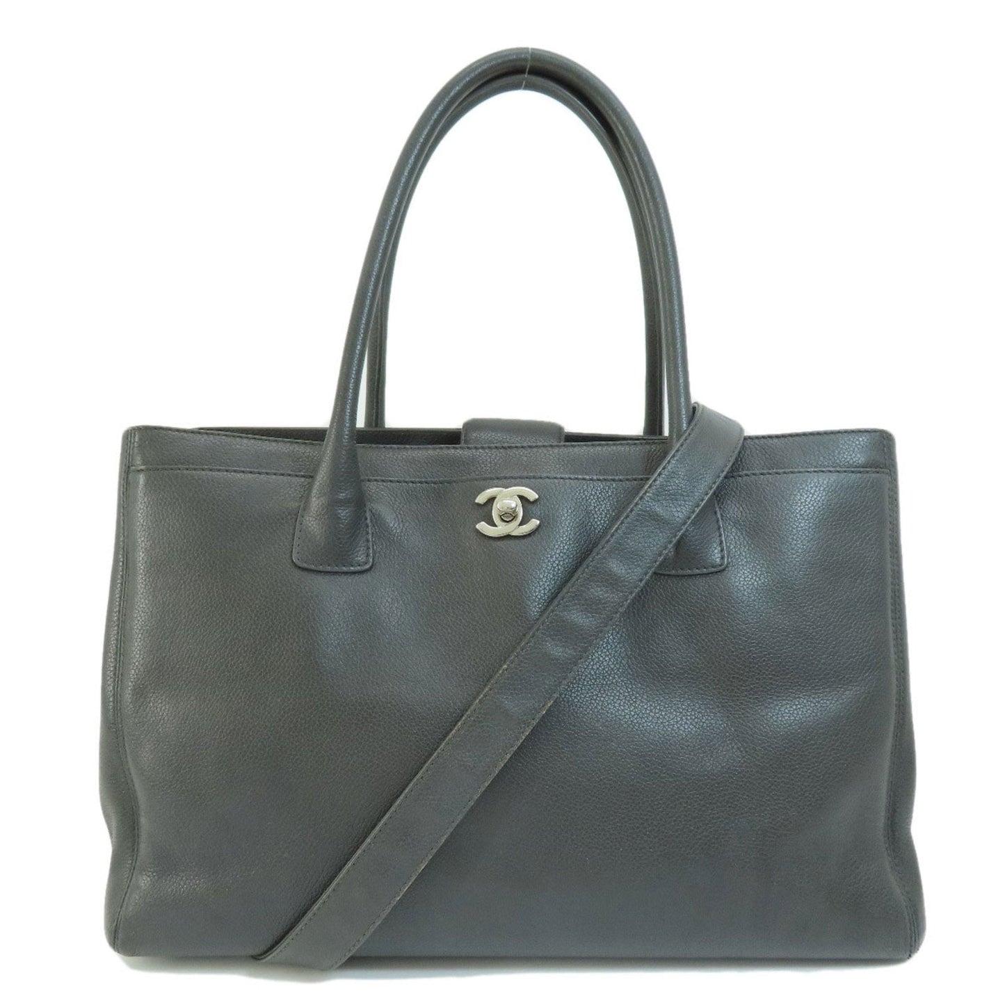 Luxury Chanel Cocomark Tote Bag Caviar Skin Women's