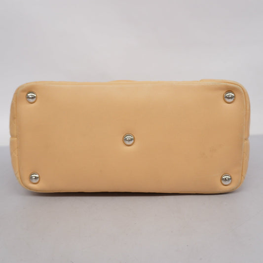 CHANEL  Ligne Cambon Tote Bag Lambskin Women's Tote Bag Beige