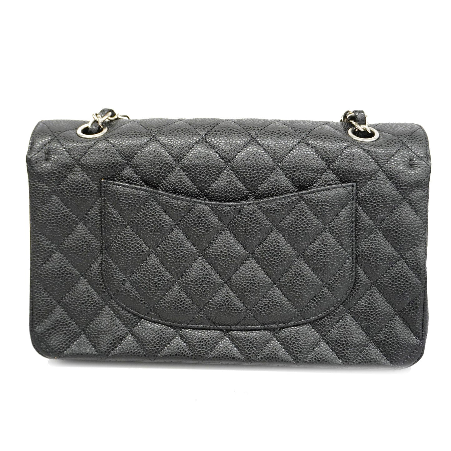 CHANEL  Matelasse W Flap W Chain Lambskin Women's Leather Shoulder Bag Black