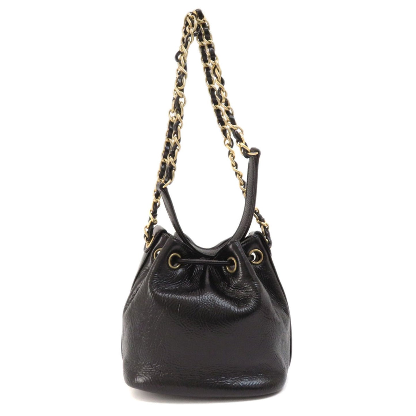 Luxury Chanel Chain Shoulder Coco Mark Bag Calf Women's