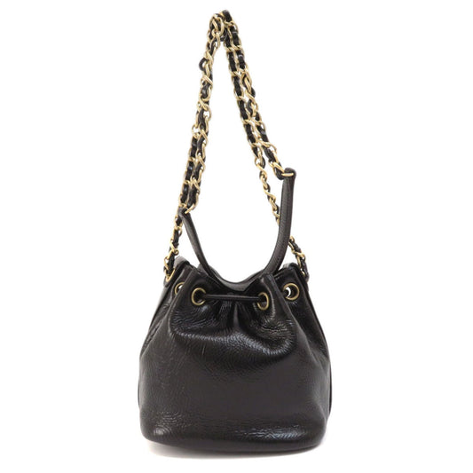 Luxury Chanel Chain Shoulder Coco Mark Bag Calf Women's