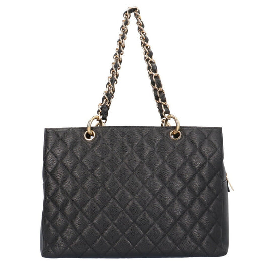 Luxury Chanel chain matelasse shoulder bag caviar skin black ladies