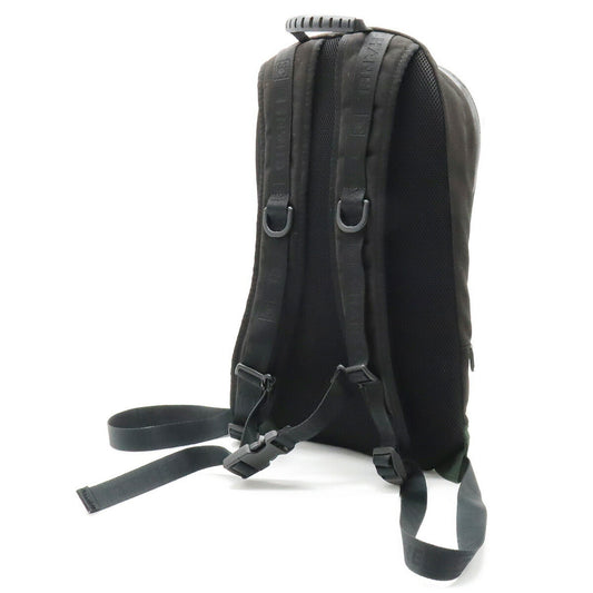 Luxury Chanel Sports Line Coco Mark Backpack Rucksack Nylon Canvas Green Black