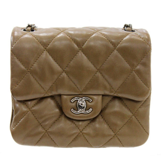 Luxury Chanel chain shoulder bag matelasse dark brown 15357745