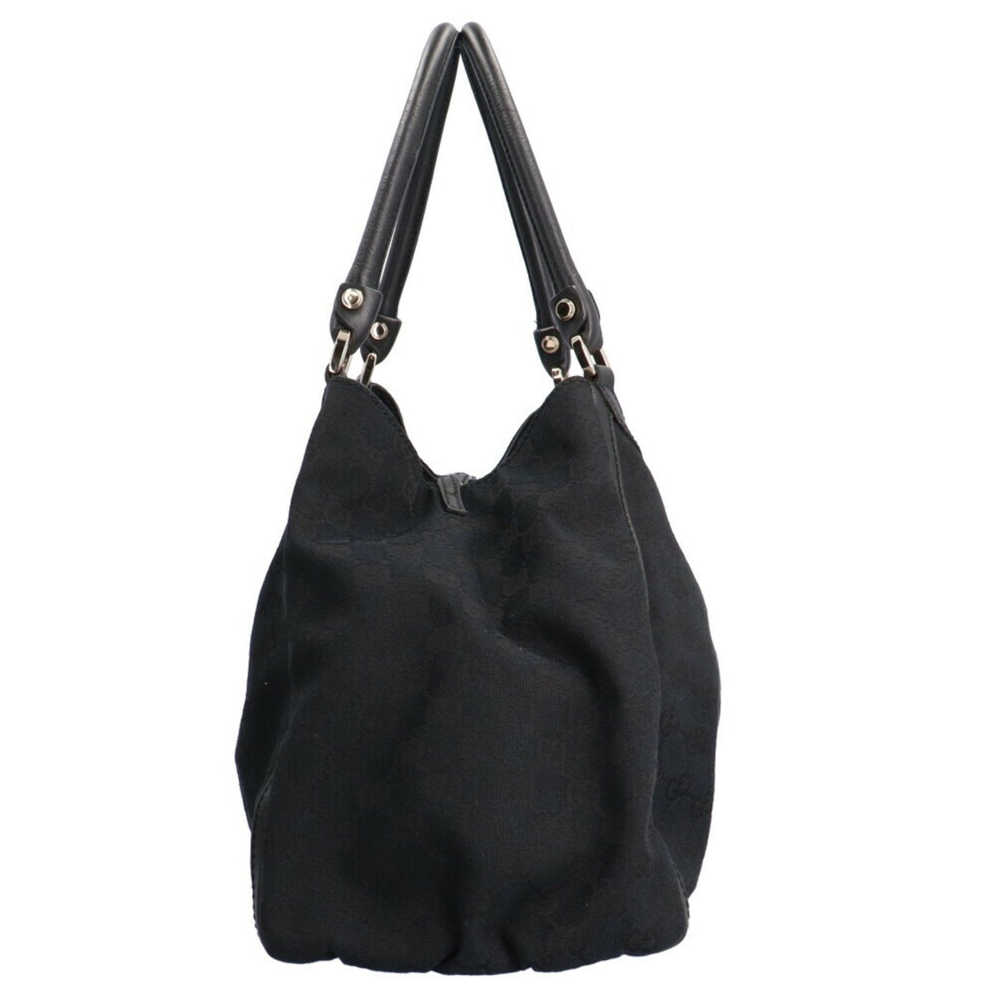 Luxury Gucci Trending 2025 Abbey GG Campus Shoulder Bag Canvas Black Women's