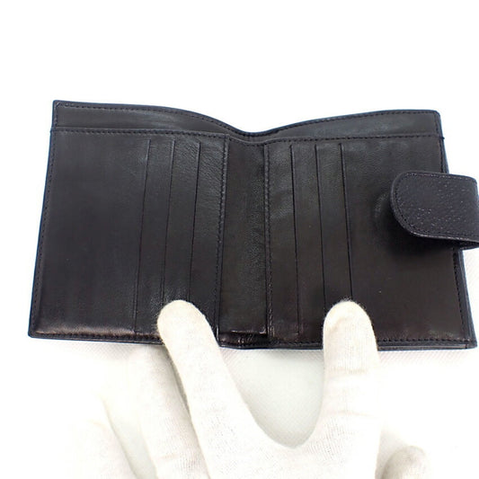 Luxury Chanel caviar skin black trifold wallet