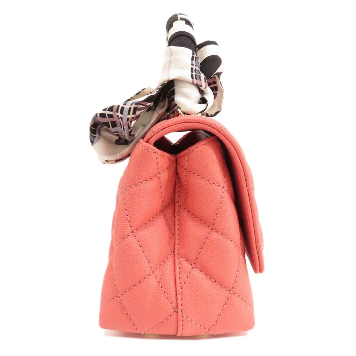 Luxury Chanel Matelasse Handbag Caviar Skin Women's