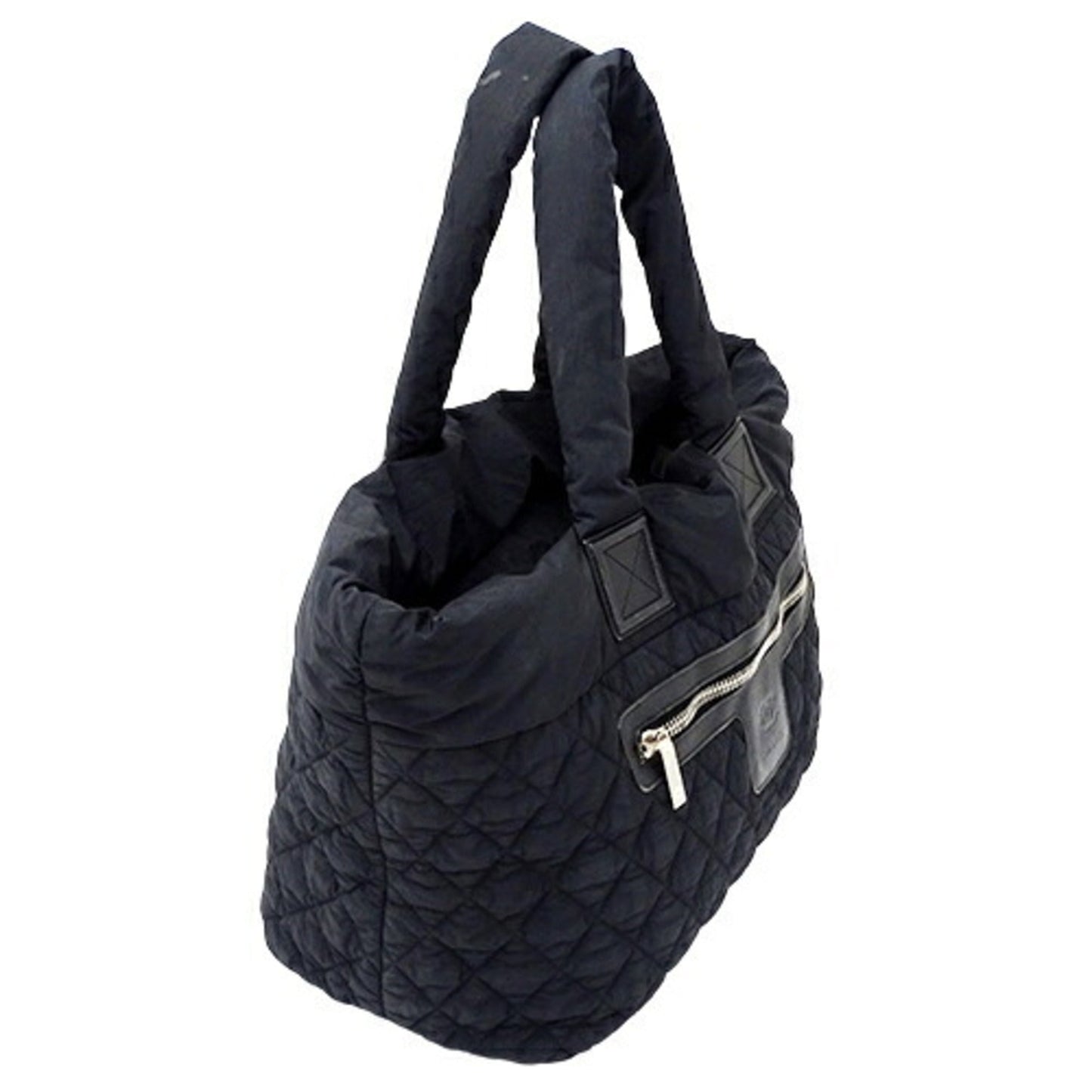 Luxury Chanel Bag Coco Coon Tote GM Women's Handbag Nylon Black Quilting