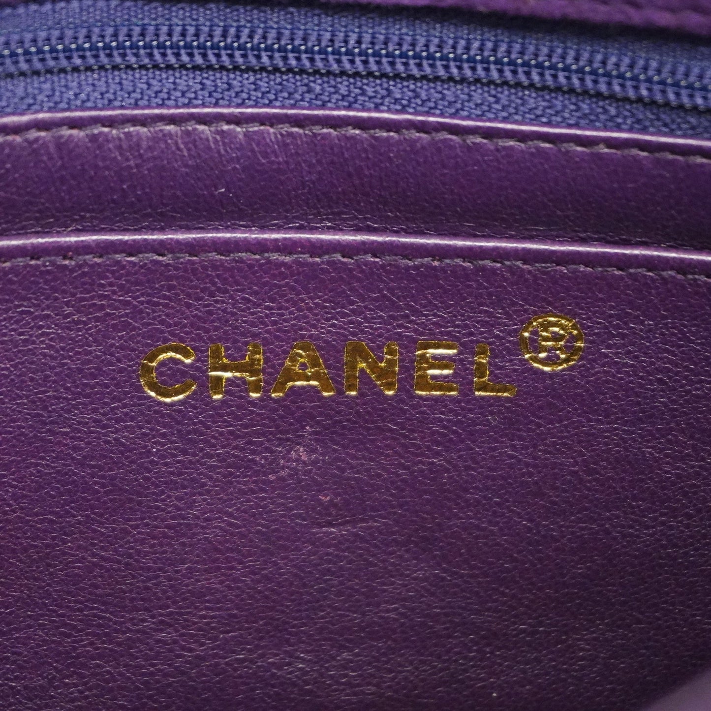 CHANEL[3bd3918-g]  Matelasse Diana Flap Chain Shoulder Suede Shoulder Bag Purple