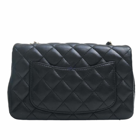 Luxury Chanel Lambskin Matelasse Coco Mark Chain Shoulder Bag A69900 Black Ladies