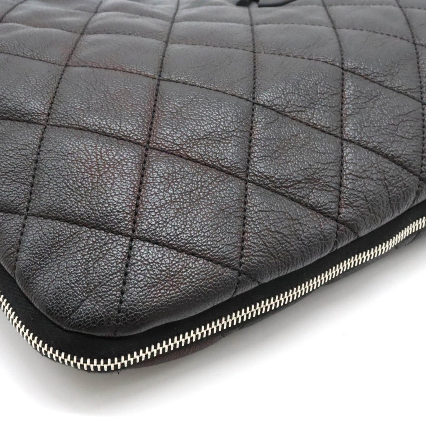 Luxury Chanel Matelasse Coco Mark Shoulder Bag Leather Black