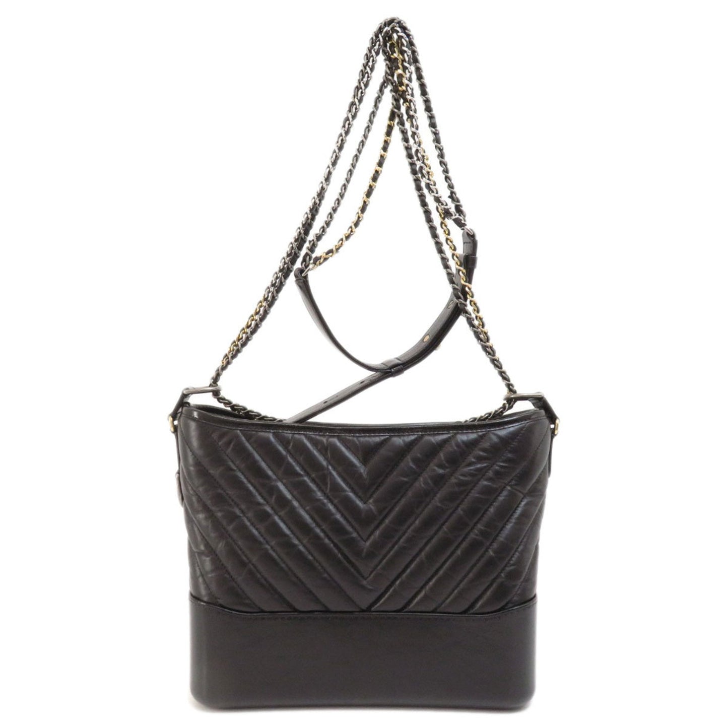 Luxury Chanel V stitch shoulder bag calf Ladies