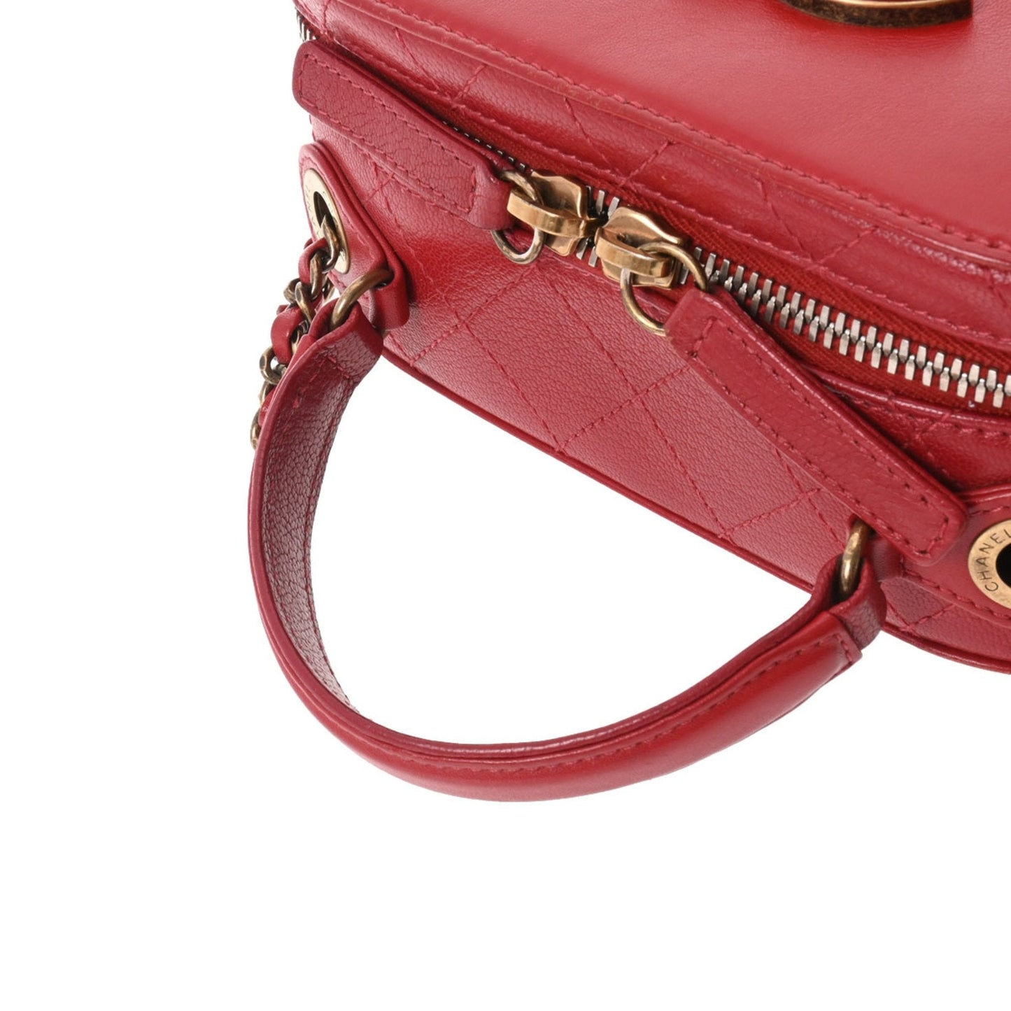 Luxury Chanel handbag red A93463 ladies calf shoulder bag