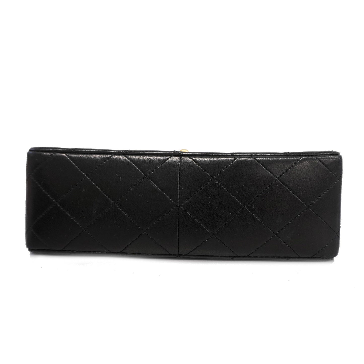 CHANELAuth  Matelasse Chain Shoulder Lambskin Women's Leather Shoulder Bag Black