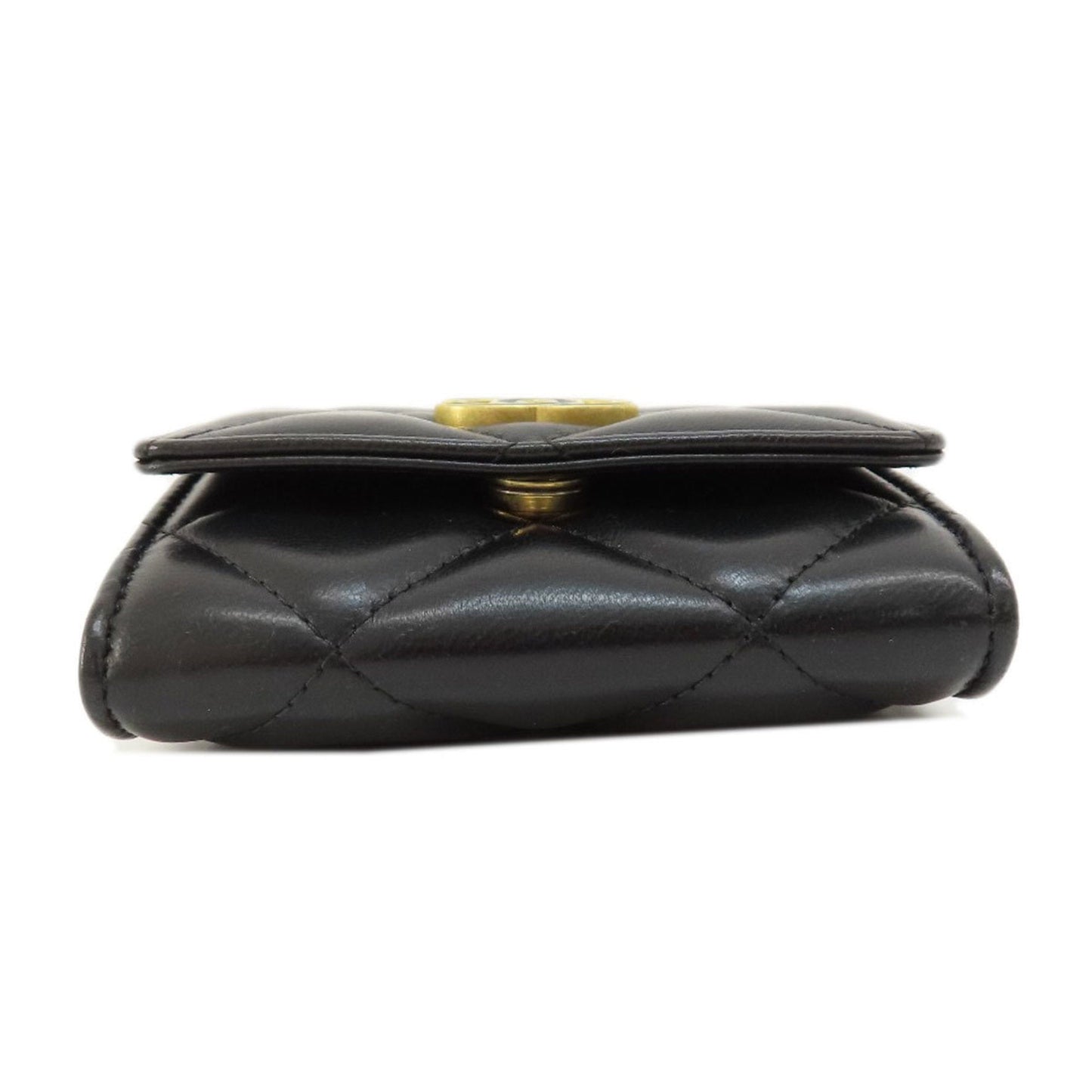 Luxury Chanel Matelasse Cocomark Bifold Wallet [] Lambskin Women's